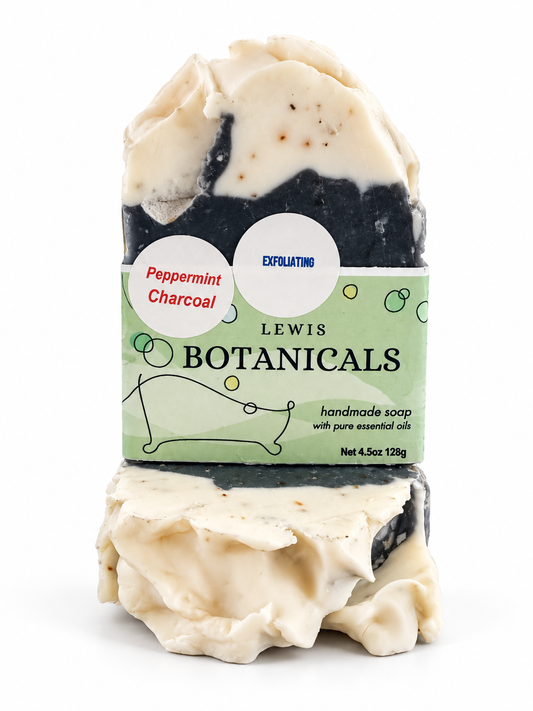 Peppermint Activated Charcoal Soap with Pumice